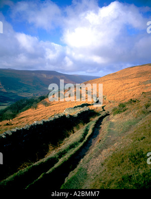 Tal der Ewyas von hatteral Hügel schwarze Berge Brecon Beacons Nationalpark, Powys, wales Stockfoto