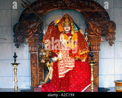 Ganga Talao Grand Bassin Mauritius Durga in Hindu-Tempel Stockfoto