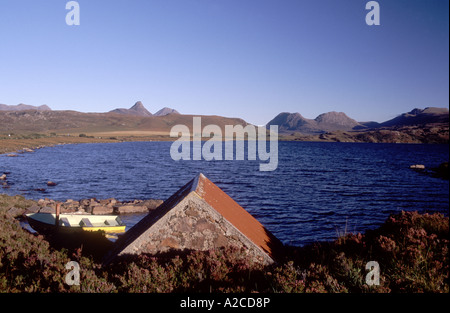 Loch Osgaig Wester Ross, North West schottischen Highlands.  GPL 4345-409 Stockfoto