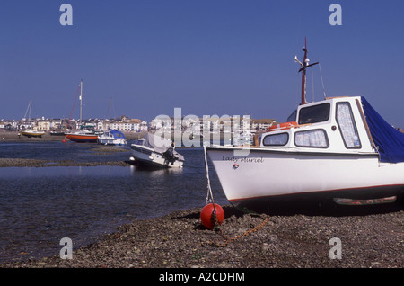 Ebbe in Teignmouth Strandpromenade und Mündung South Devon.  GPL 4465-408 Stockfoto