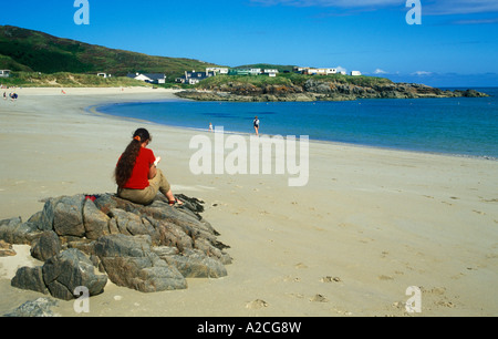 Strand in der Nähe von Melmore Head im County Donegal in Irland Stockfoto