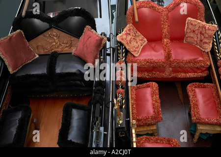 Gondala Sitze, Venedig, Italien Stockfoto