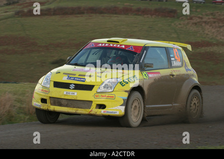 Jaan Molder Rallye GB Wales im Dezember 2006 Stockfoto