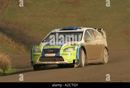 Markus Grönholm bei Rally GB Wales Inb Dezember 2006 Stockfoto