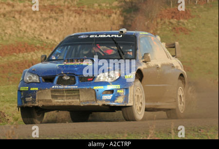 Petter Solberg bei der Endrunde der WRC in Wales, Dezember 2006 Stockfoto