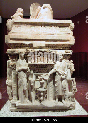 Der Sarkophag von Antakya Mitte 3. Jh. Museum Antakya Hatay Türkei Stockfoto
