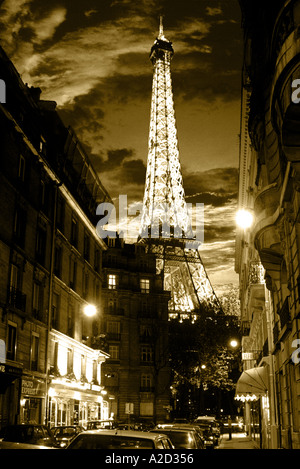 Eiffelturm Paris Frankreich Stockfoto
