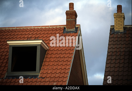 Häuser im Bau, Kesgrave in der Nähe von Ipswich, Suffolk, UK. Stockfoto