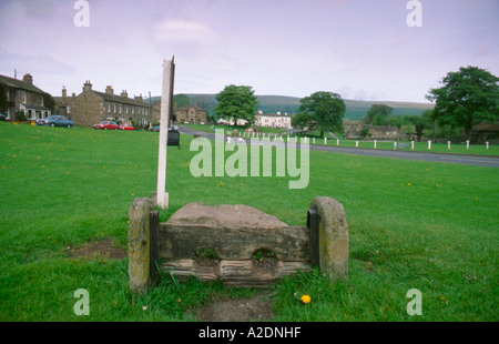 Dorf-Bestände, Bainbridge, Wensleydale, Yorkshire Dales National Park, North Yorkshire, England, UK. Stockfoto