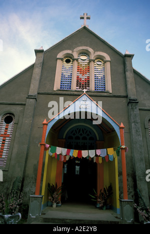 Afrika, Seychellen, Insel Praslin, Insel Kirche Stockfoto
