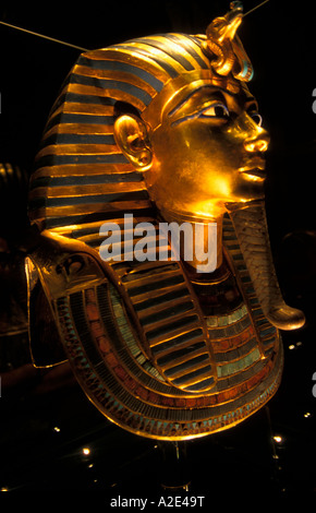 Tutankhamun Funerary Maske ägyptischen Museum Kairo Ägypten Stockfoto