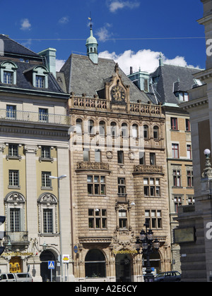 Stockholm, Gustav Adolfs Torg Stockfoto