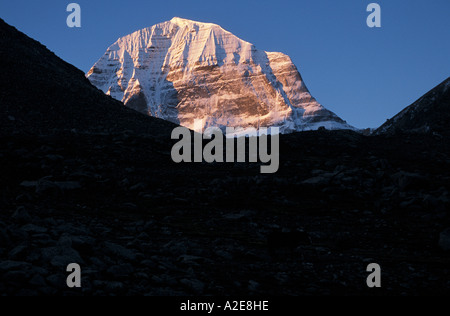 Tibet - erstes Licht am Mt. Kailash Stockfoto