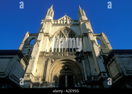 Die Neo-gotische St. Pauls Cathedral auf Octagon im Zentrum Stadt Dunedin Otago Südinsel Neuseelands Stockfoto