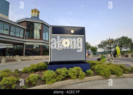 COSI - Imagination Station. Ein Hands-on Science Museum befindet sich am Flussufer in der Innenstadt von Toledo Ohio Stockfoto