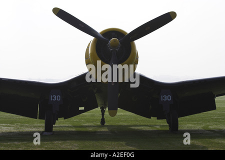 F4U Corsair, Duxford, Cambridgeshire, England, Vereinigtes Königreich Stockfoto