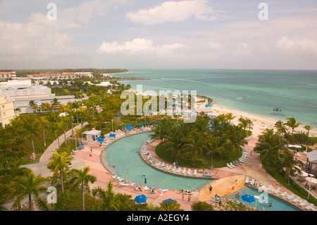 BAHAMAS, Grand Bahama Island Lucaya: Unser Lucaya Resort: Westin Lucaya Resort / Pool Aussicht vom Hotel Stockfoto