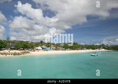 BARBADOS, Oistins, Blick auf Miami Strand, Oistins Bay Stockfoto