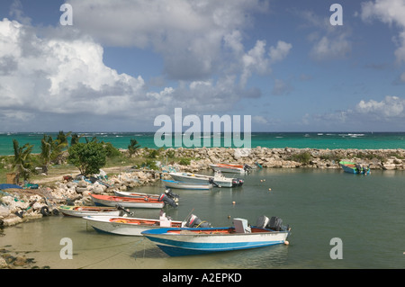 Französische Antillen Guadeloupe, Marie, Galante, Insel CAPESTERRE: Stadthafen Stockfoto