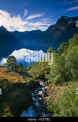 Gerainger Fjord-Norwegen Stockfoto