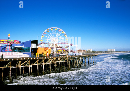 Kalifornien-Los Angeles Bereich Santa Monica Pier Stockfoto