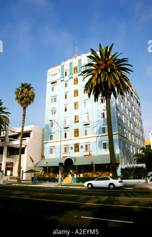 Kalifornien-Los Angeles Bereich georgische Art-Deco-Hotel in Santa Monica Stockfoto