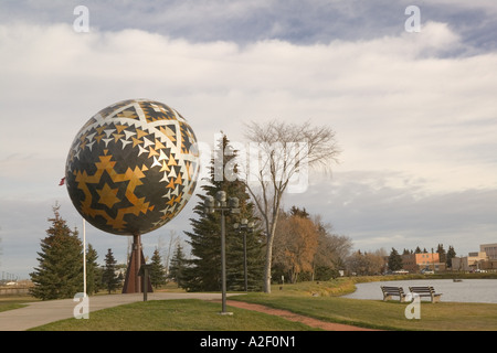 Kanada, Alberta, Vegreville: Weltweit größte ukrainische Osterei (ukrainischen Pysanky) Stockfoto