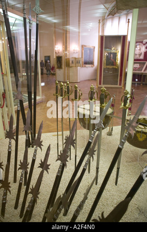 Österreich, Wien: Heeresgischichtliches Museum / Historisches Militärmuseum Display des frühen 19. Jahrhundert Arms Stockfoto