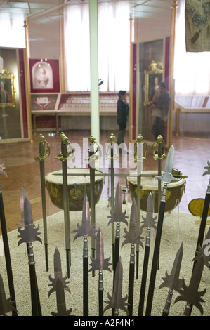 Österreich, Wien: Heeresgischichtliches Museum / Historisches Militärmuseum Display des frühen 19. Jahrhundert Arms Stockfoto