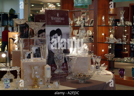 Waterford Crystal südlichen Irland Irland EU Verkaufsdisplay Fabrikhalle Stockfoto