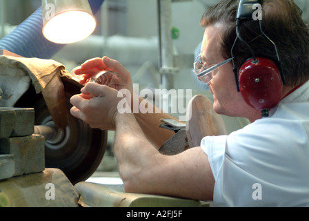 Gravur Weinglas Waterford Crystal Irland Irland Südeuropa Stockfoto