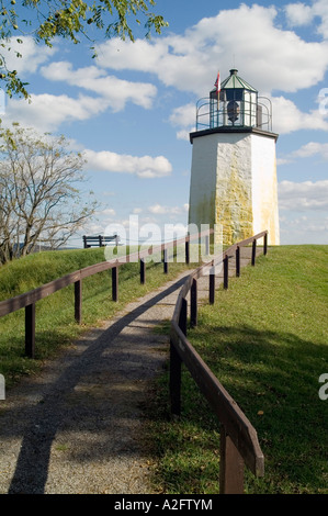 Stony Point Lighthouse, Stony Point Battlefield State Historic Site, Stony Point, New York Stockfoto