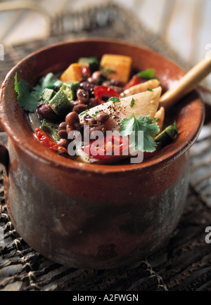 Einen Topf voll jamaikanischen Fischeintopf Stockfoto