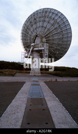 Maritime Satellitenschüssel, Goonhilly Earth Station, Cornwall. Stockfoto