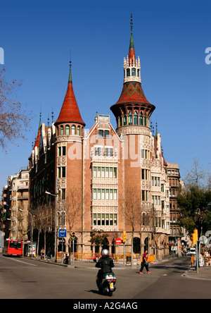Casa Terrades, das Haus der Türme, Barcelona, Spanien Stockfoto