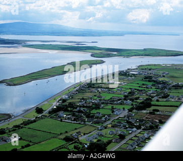 Rosses point, Coney Island, County Sligo, Irland, Luftbild des Rosses Point an der irischen Westküste, County sligo Stockfoto