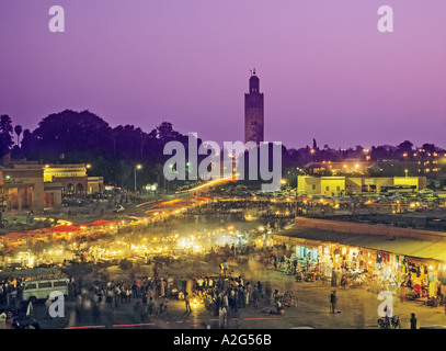 Marrakesch Marokko Djemaa el Fna Platz der Toten Stockfoto