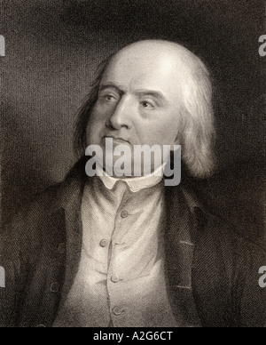 Jeremy Bentham, 1748-1832. Englischer Philosoph, Ökonom und theoretischer Jurist. Stockfoto