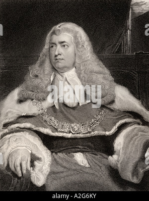 Edward Law, 1st Baron Ellenborough, 1750 - 184. Englischer Richter und Staatsmann. Stockfoto