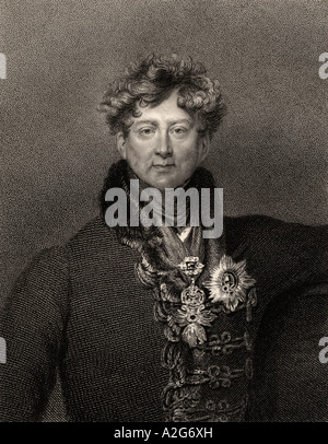 König Georg IV., George Augustus Friedrich, 1762 - 1830. König von Großbritannien und Irland. Stockfoto