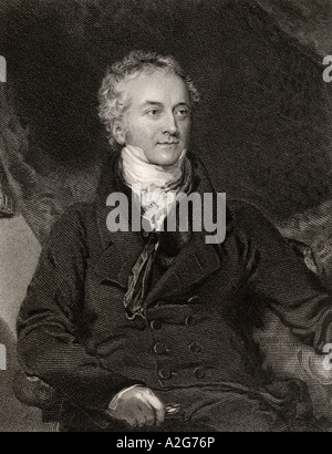 Thomas Young, 1570-182. Englischer Arzt, Physiker und Ägyptologe. Stockfoto