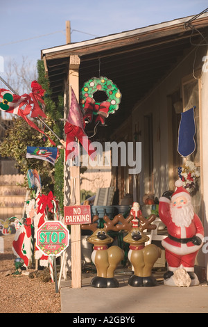 USA, Arizona, Grabstein: Amerikas Schießerei Hauptstadt! Weihnachten Dekoration Tableau Stockfoto