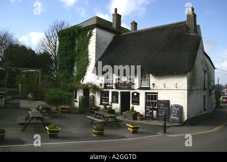 Alte Stube, Pfosten, cornwall Stockfoto