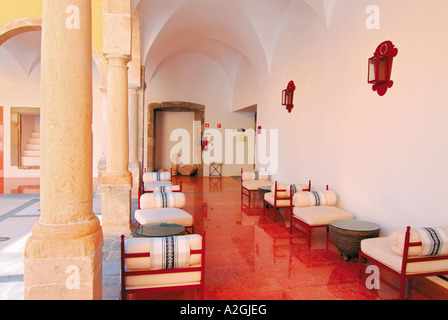 Innenraum des Hotel Pousada und altes Kloster Convento da Graca, Tavira, Algarve, Portugal Stockfoto