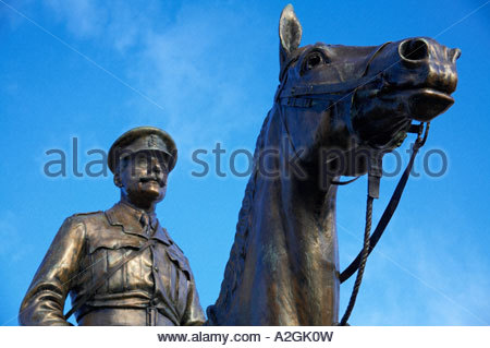 Earl Haig Statue, Esplanade Edinburgh Schottland Stockfoto