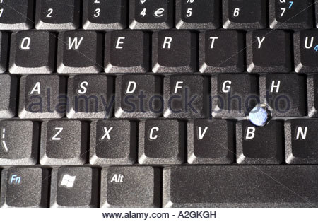 Laptop-Tastatur Stockfoto