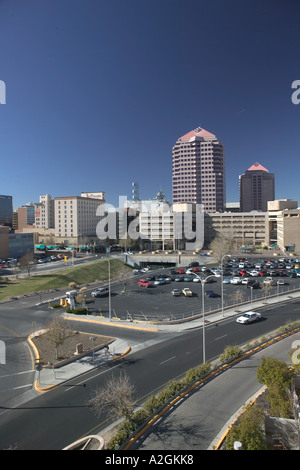 USA, New Mexico, Albuquerque: Innenstadt vom Convention Center / tagsüber Stockfoto