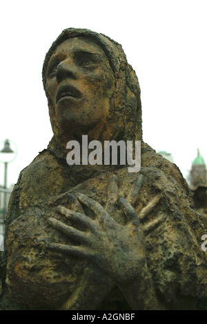 Kartoffel Hungersnot Bevölkerung Migration Statue Dublin Irland Stockfoto