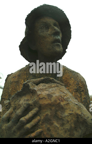 Kartoffel Hungersnot Bevölkerung Migration Statue Dublin Irland Stockfoto