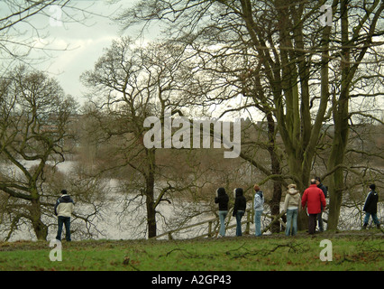 Überschwemmungen des Flusses Eden 8. Januar 2005 Carlisle Cumbria England Stockfoto